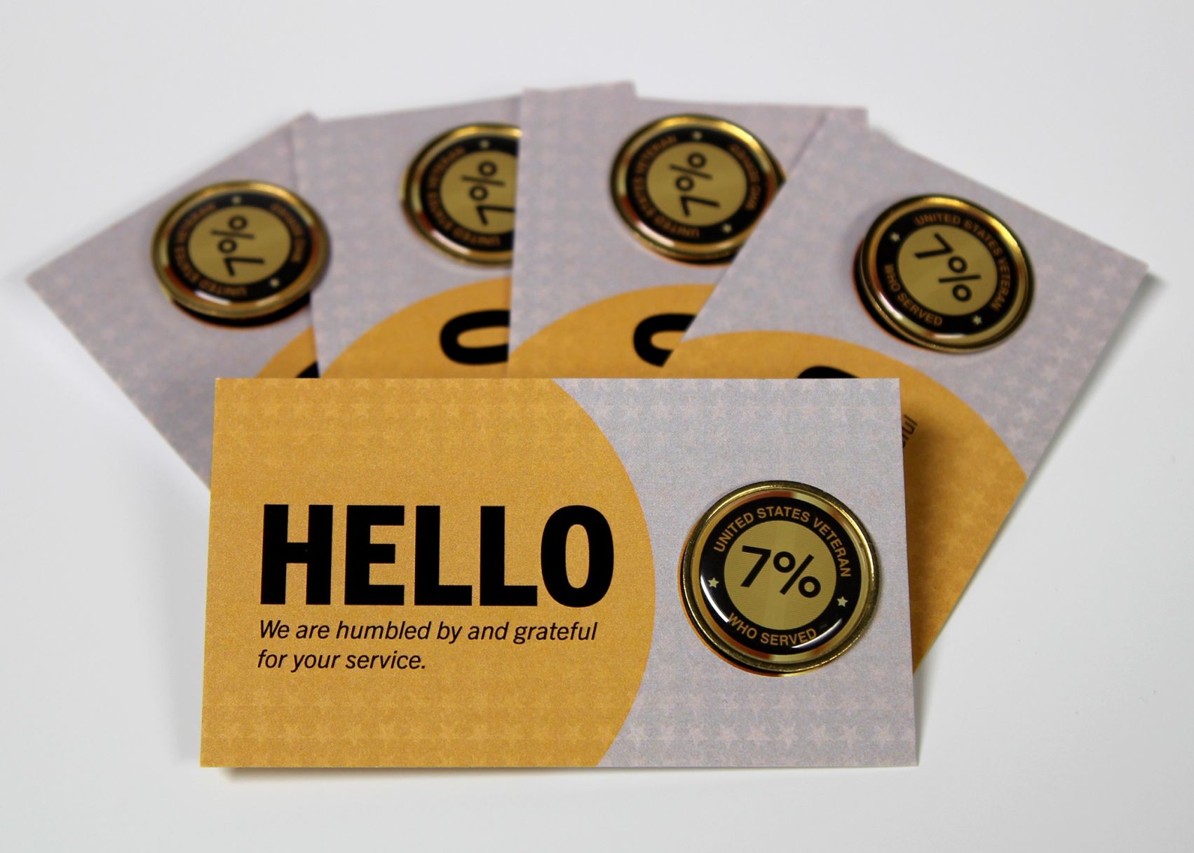 VA - Heroes 7 Percent Pin